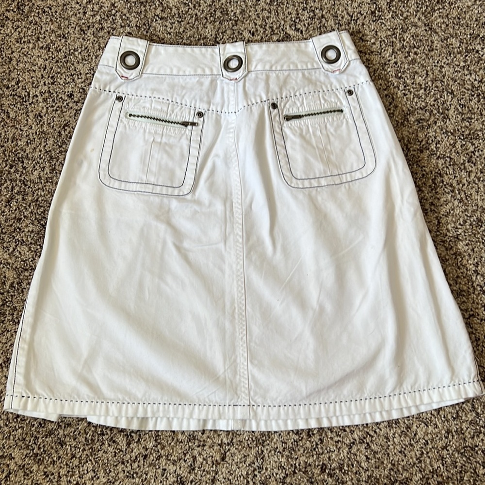 CAbi Nautical A-Line Denim Skirt Style # 541 - Picture 3 of 7